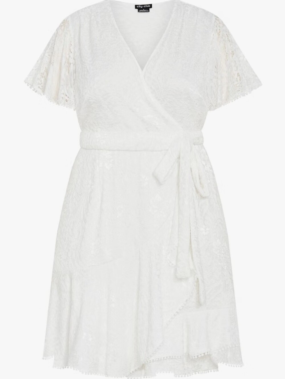 City Chic Ivory Lace Dress